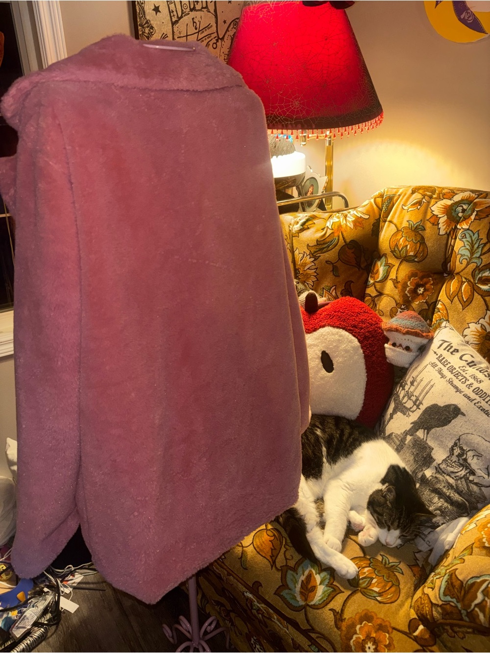 Pink Teddy Jacket Like New - Picture 3 of 4